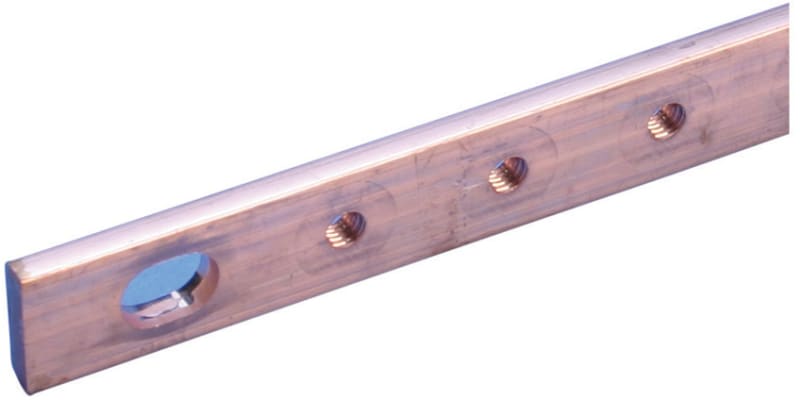 nVent ERIFLEX TCB15X5-1M Threaded Busbar with Fixing Slot, 0.59" x 0.2" x 38.98"