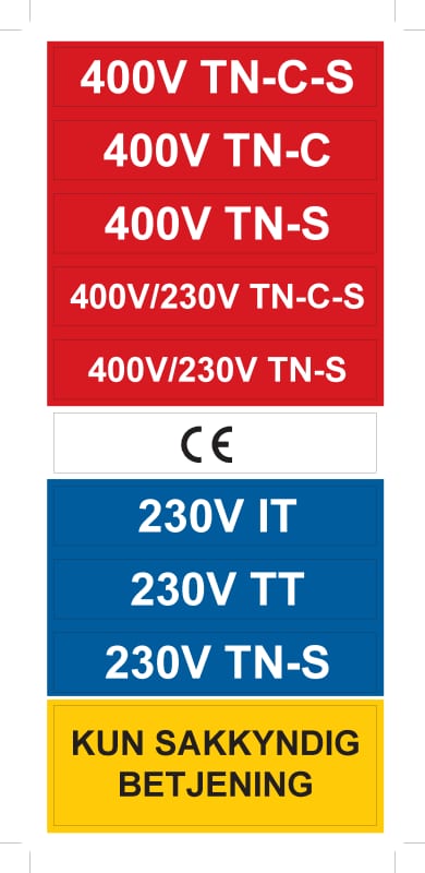 Eaton Marker Label Set for Cabinets and Switchboards