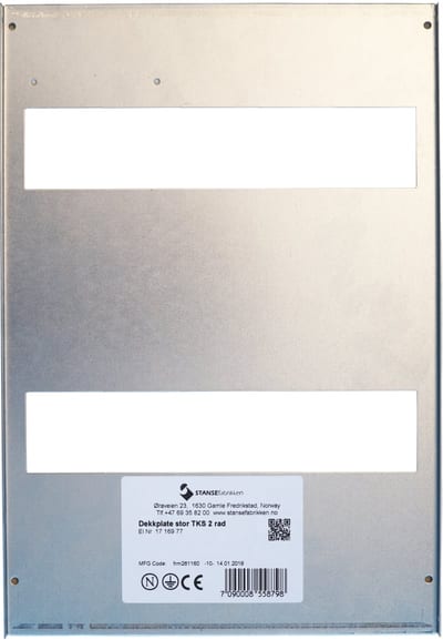 Cover plate large TKS 2-row