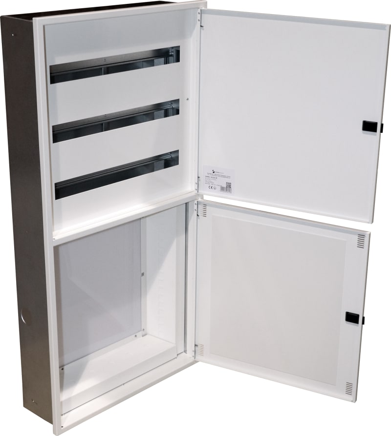 Stansefabrikken FlexiBox 140 Recessed Distribution Cabinet, 3 Rows / 72 Modules (1724451)
