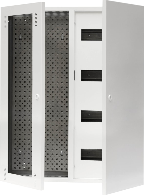 Stansefabrikken Flexibox Flush-Mount Cabinet, 3 Rows with Separator, 12 Modules (1724460)