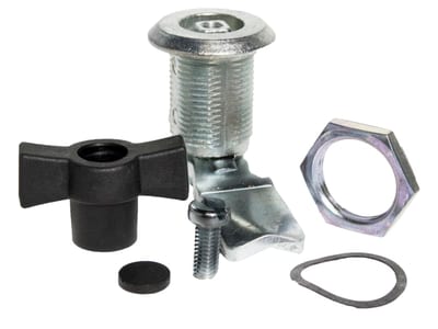 Lock with rotary control for T cabinet
