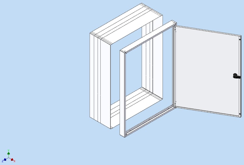 Eaton Cover with Door for F-Series Distribution Cabinet