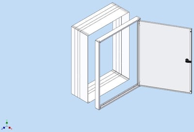 Eaton Cover with Door for F-Series Distribution Cabinet