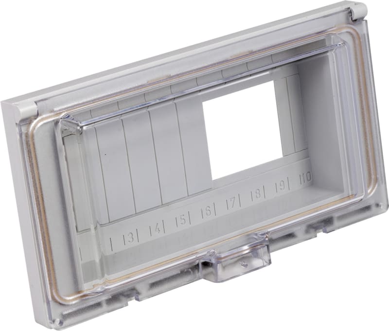 Door IP55 10 mod for recessed in panel front (14210)