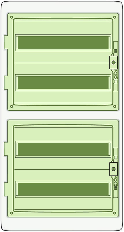 Kaedra IP65 modular enclosure 4X18MOD (13437)