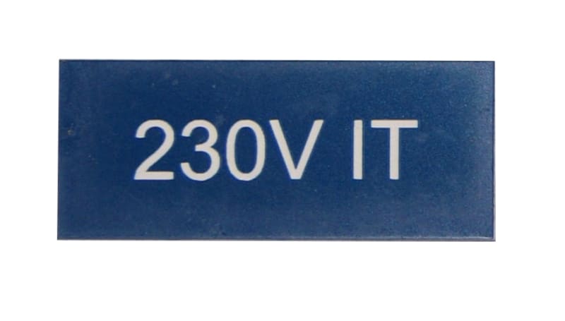 Marking Tag, 230V IT, blue (171040949)