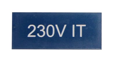 Marking Tag, 230V IT, blue