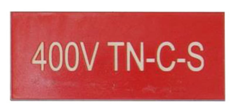 Marking Tag, 400V TN-C-S, red (171040950)