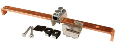 Earth Busbar 260mm with 2 terminals