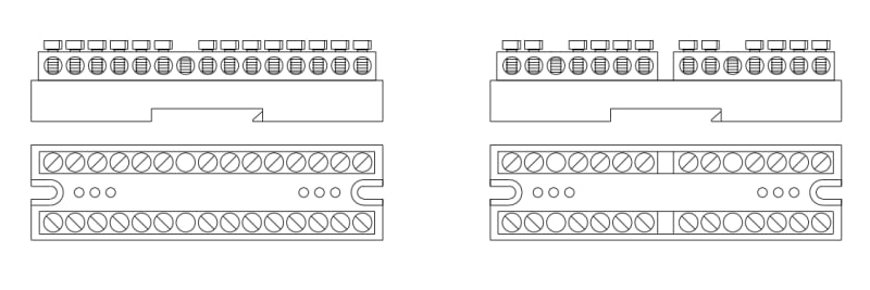 Eaton KS-3 Earth Terminal Block with Snap Foot for 35 mm DIN Rail