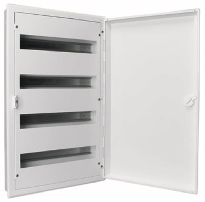 iBox Distribution Board 64 Modules with Steel Door, 60 mm Deep, Complete (I-64-2-DHS)