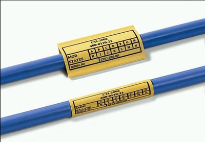 Heat-Shrink Conductor Marker Tubing TCGT 24/8 mm, Yellow, 26 m