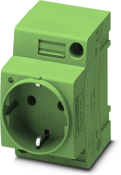 Socket outlet EO-CF/UT/LED/GN