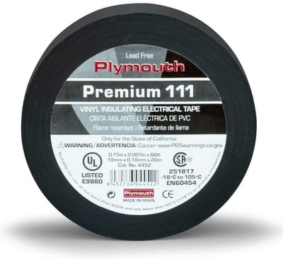 Kuldetape 111 18 gr.black 19X0,18MMX20M