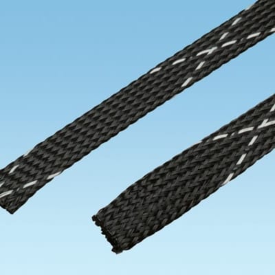 Flettet sleeve, black, 9,5MMX61M