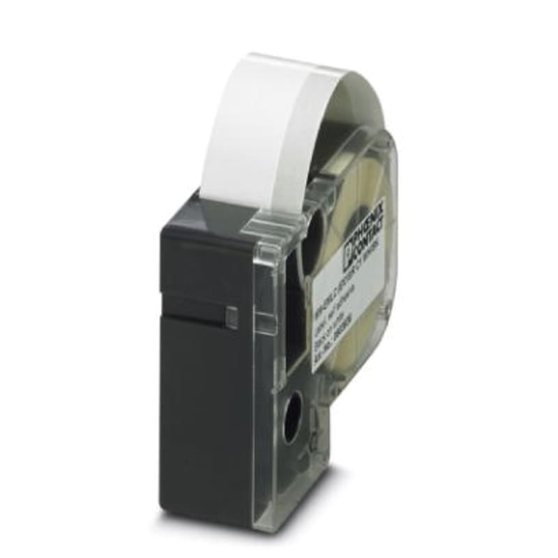 Fabric Label Roll, White, 18 mm (MM-EMLC (EX18)R C1 WH/BK)