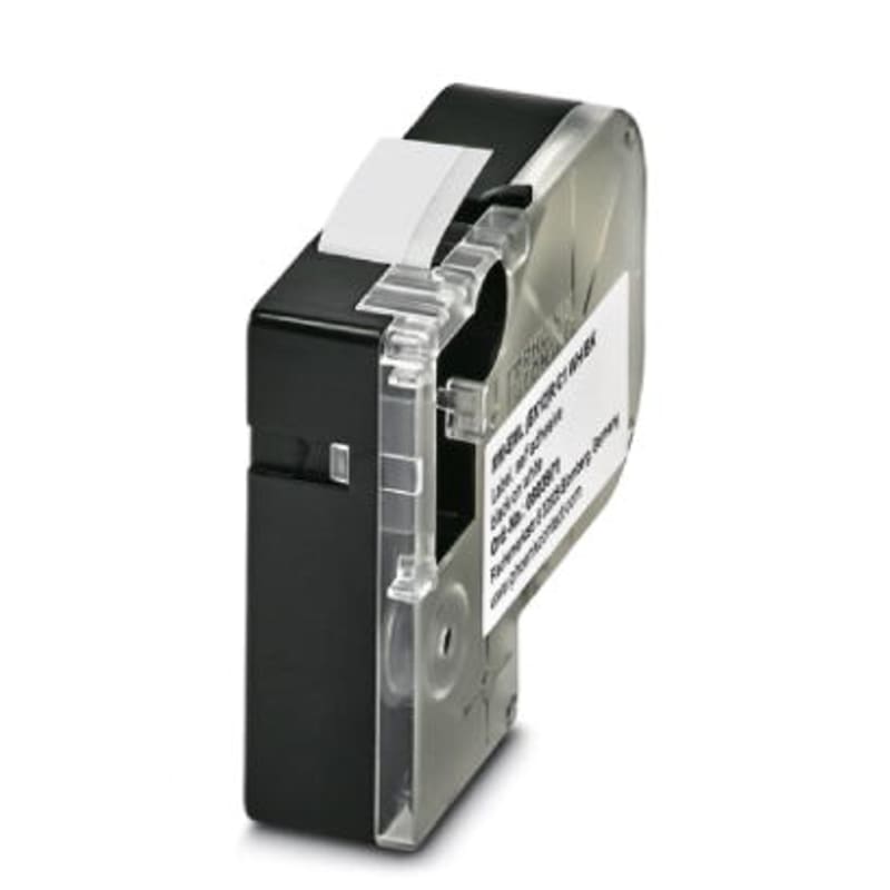 LABEL, ROLL, White EX12 (mm-EML (EX12)r C1 WH/Bk)