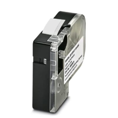 LABEL, ROLL, White EX12 (mm-EML (EX12)r C1 WH/Bk)