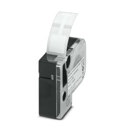 CABLEMARKERINGSFLAGG, ROLL, White/Black (mm-WML-Flagv 6 (20X10)r C1 Wh)