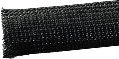 Abiko BSB 15 Braided Protective Sleeve, Black Halogen-Free