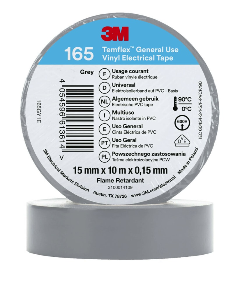 Electrical Tape 165 15MMX10M, Green (7100184727)