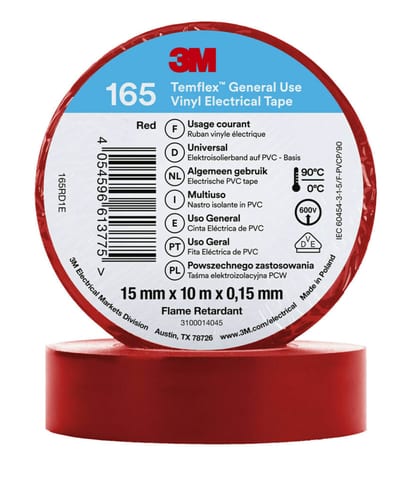 Electrical Tape 165 15MMX10M, Red