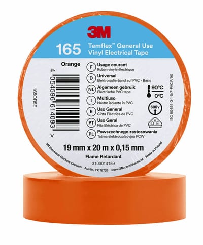 Electrical Tape 165 19MMX20M, Orange