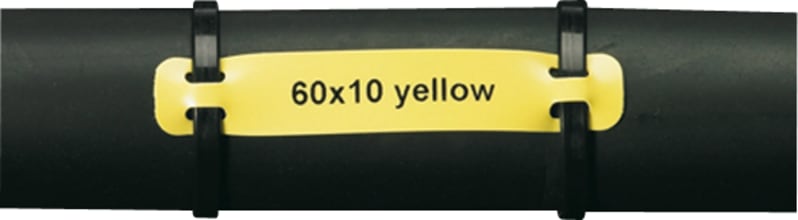 CABLEMRK. 60X10MM Yellowlow/1000 (HCM-60X10-B7643-YL)