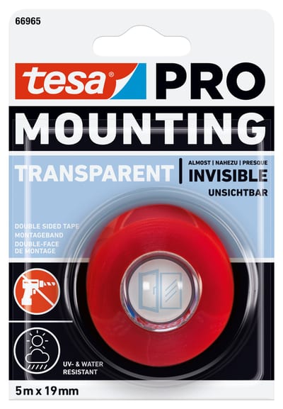 Mountingstape PRO 66965 Clear 5MX19MM