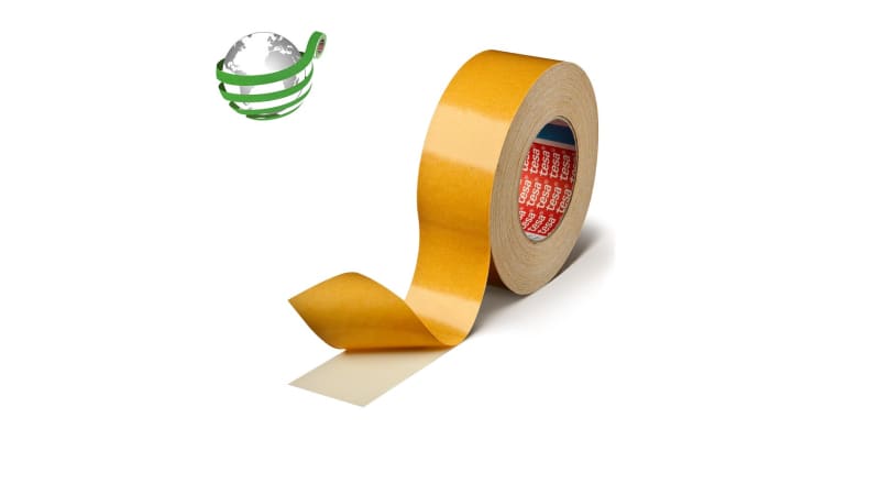 tesa 4934 Double-Sided Cloth Tape, Yellow Paper Liner (04934-00002-00)