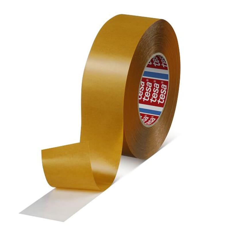 tesa 51970 Double-Sided Mounting Tape, Transparent, Brown Paper Liner (51970-00022-00)