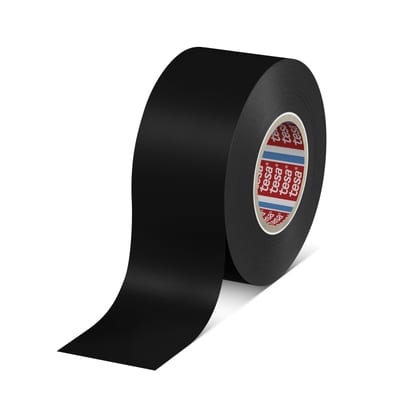 tesa 4163 Soft PVC Insulating Tape, Black