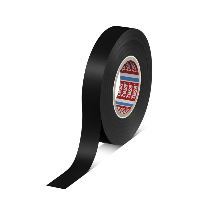 Tesa 4163 PVC Insulating Tape Black (04163-00178-92)