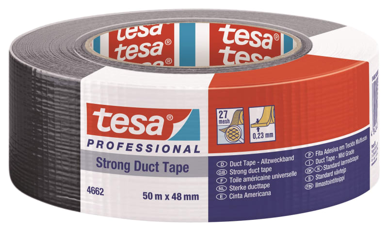 Strong black cloth tape 50M:48mm (04662-00194-01)