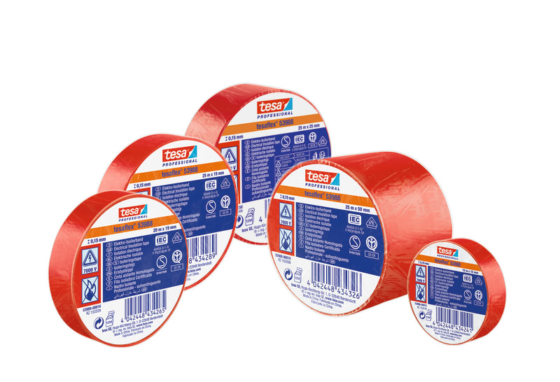 Insulating tape VDE/IEC PVC 10MX15MM red (53988-00015-01)