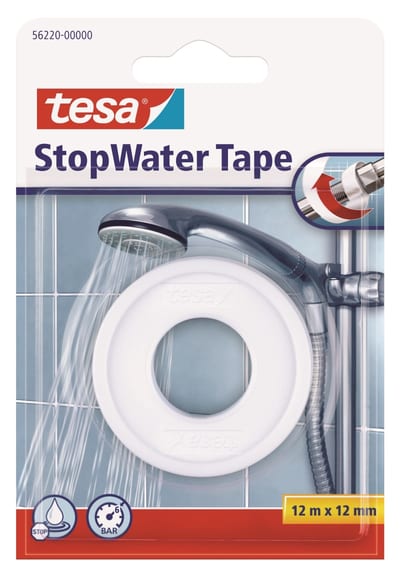 tesa StopWater PTFE Sealing Tape 12 m x 12 mm
