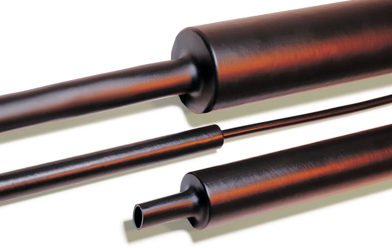 Hellermann MA47 40/12 mm Adhesive-Lined Heat Shrink Tubing Black 1 m (323-20400)