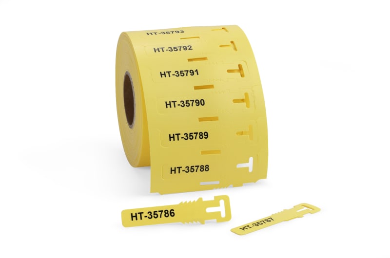 Marking Tag TAGPU 12X74MM LOOP yellow (556-80585)