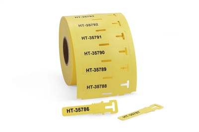 Marking Tag TAGPU 12X74MM LOOP yellow