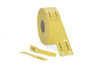 Marking Tag TAGPU 18X124MM LOOP yellow