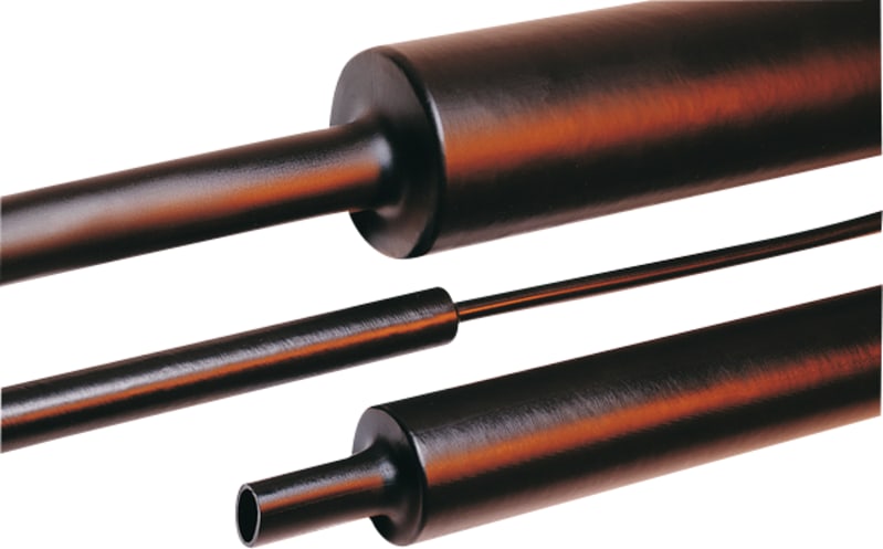 HU47 45.0/12.0 mm 1 m Black without Adhesive Lining (321-10450)
