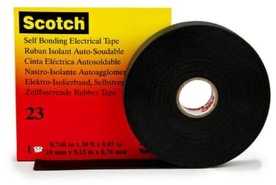 3M Scotch 23 High-Voltage Self-Amalgamating Rubber Tape 19 mm x 9 m