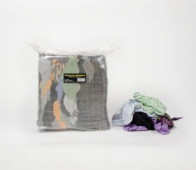 101 Cotton Cleaning Rags, Assorted Colours, 10 kg