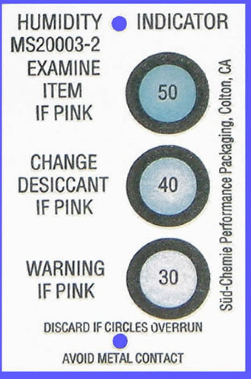 Reversible Humidity Indicator Card 30-50%, 3-Spot, 125 pcs (11110021)