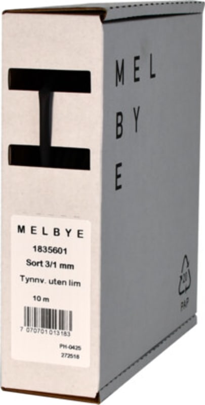 Heat-shrink tubing black 3/1 mm (1835601)