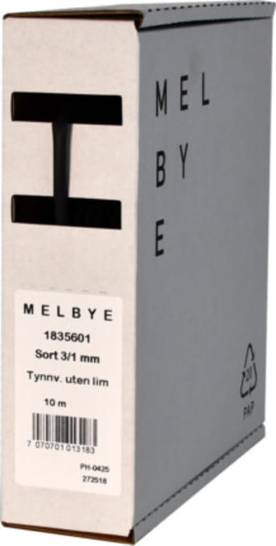 Heat-shrink tubing black 3/1 mm