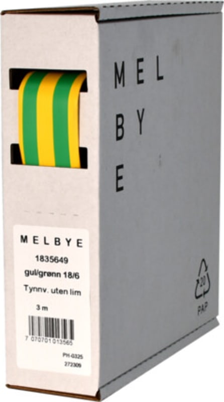 Heat-shrink tubing yellow/green 18/6 mm (1835649)