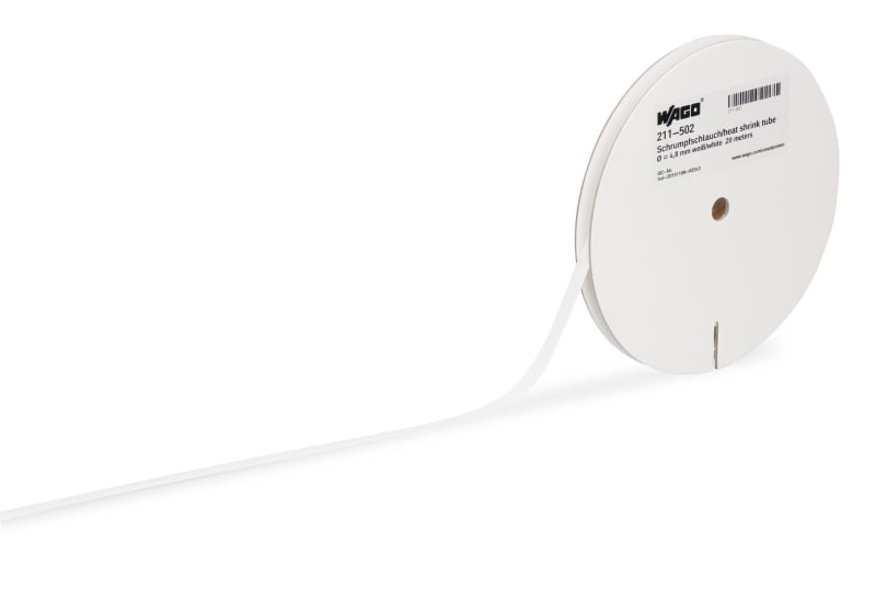 Shrink tube; for Smart Printer; Unshrunk diameter: 3.2 mm; white (211-501)