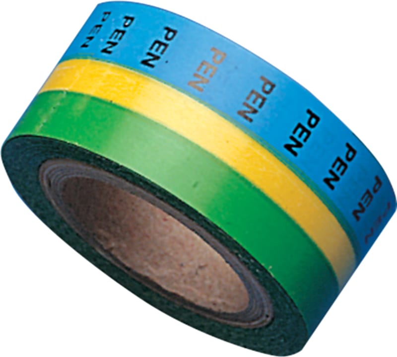 Label tape, PEN/Yellow/Green (0159-10134)